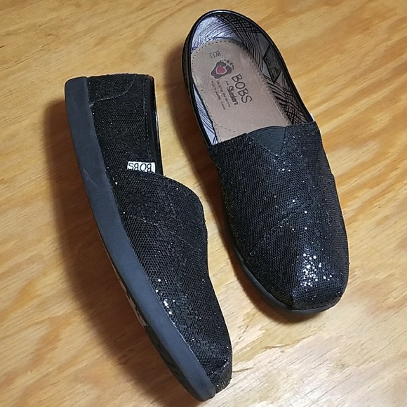 black sparkle bobs